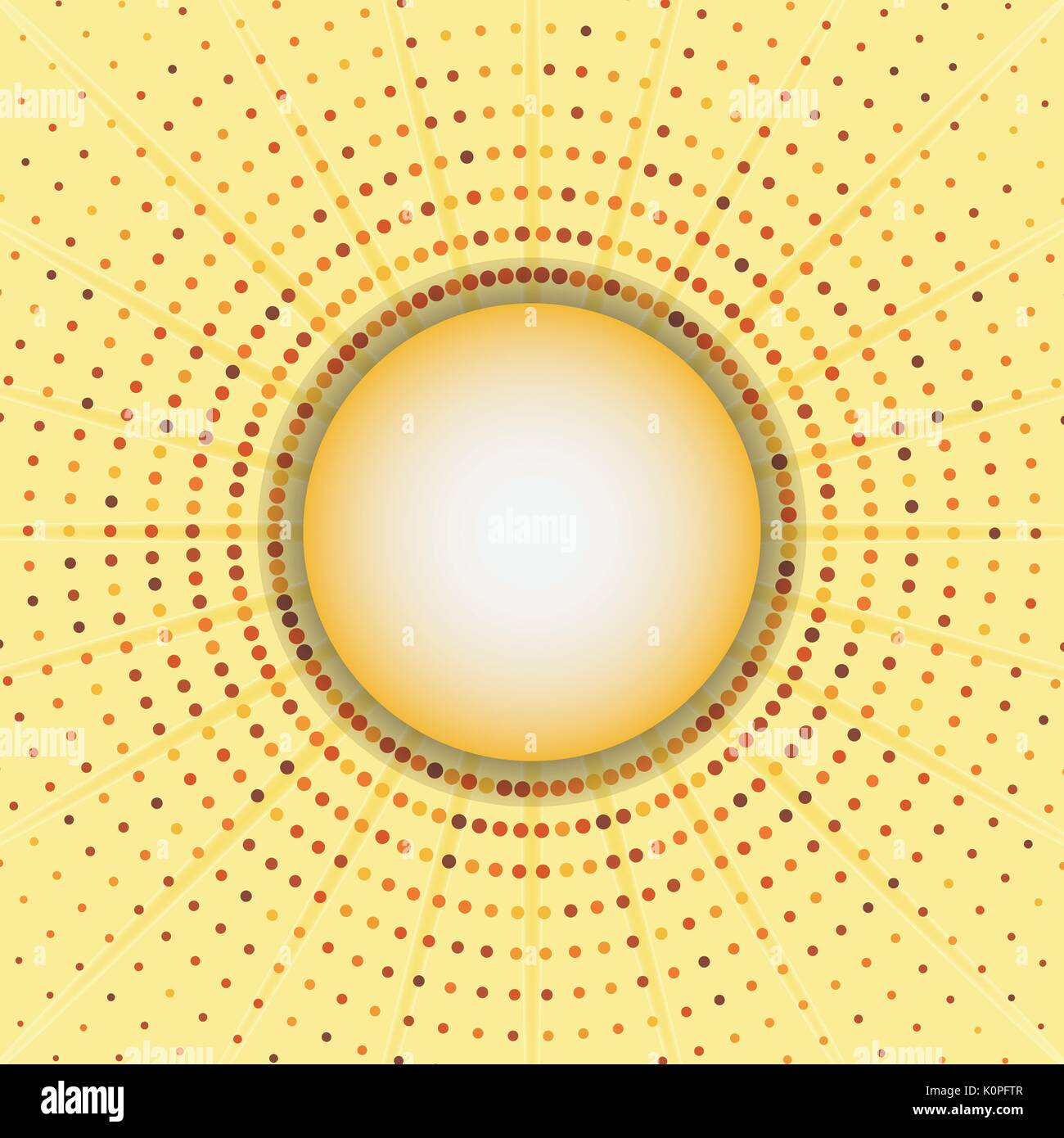 Circles halftone frame abstract background, stock vector Stock Vector