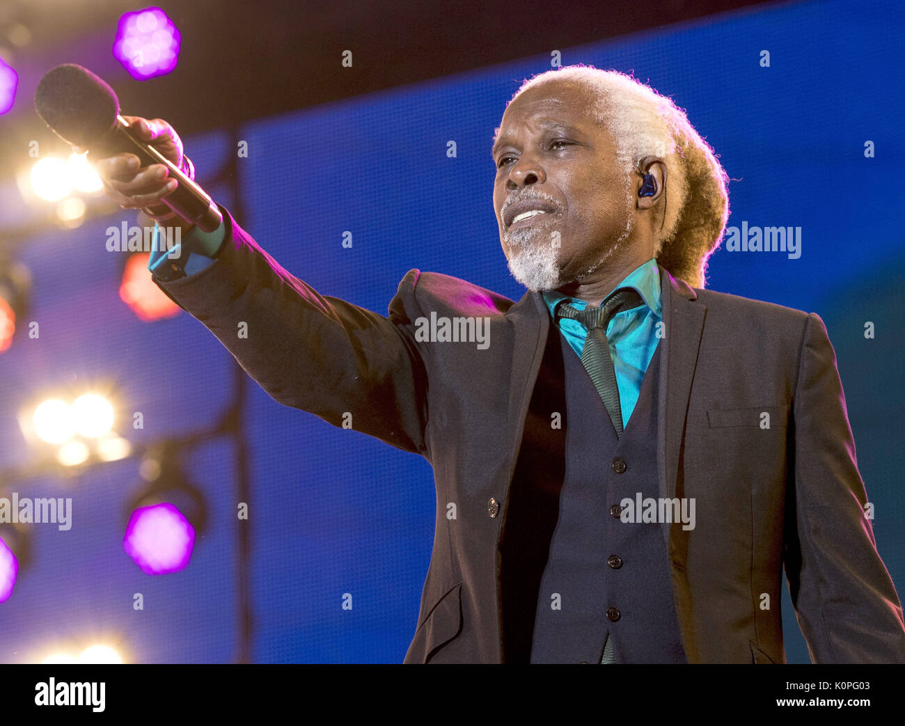 Billy Ocean performs live at Rewind Festival in Perth, Scotland