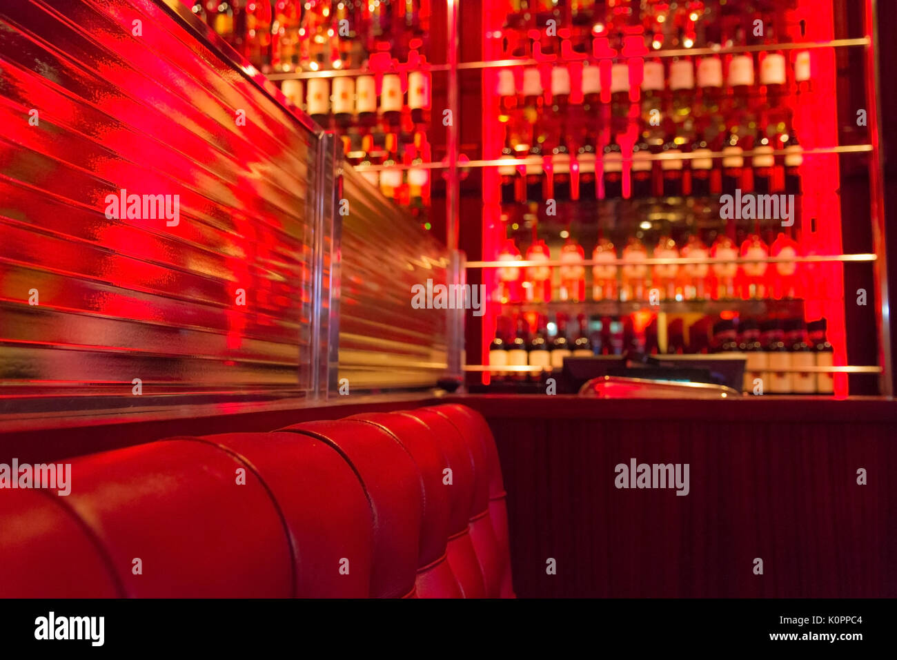 Red sofa bar hires stock photography and images Alamy