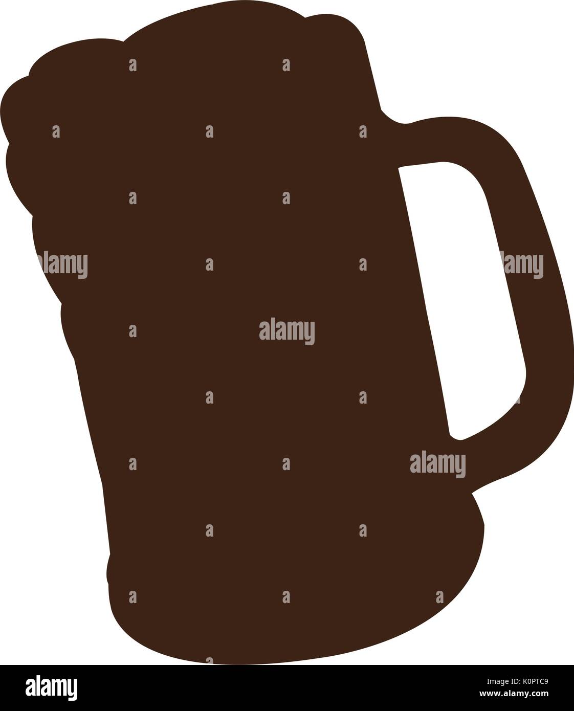 Beer mug silhouette Stock Vector Image & Art Alamy