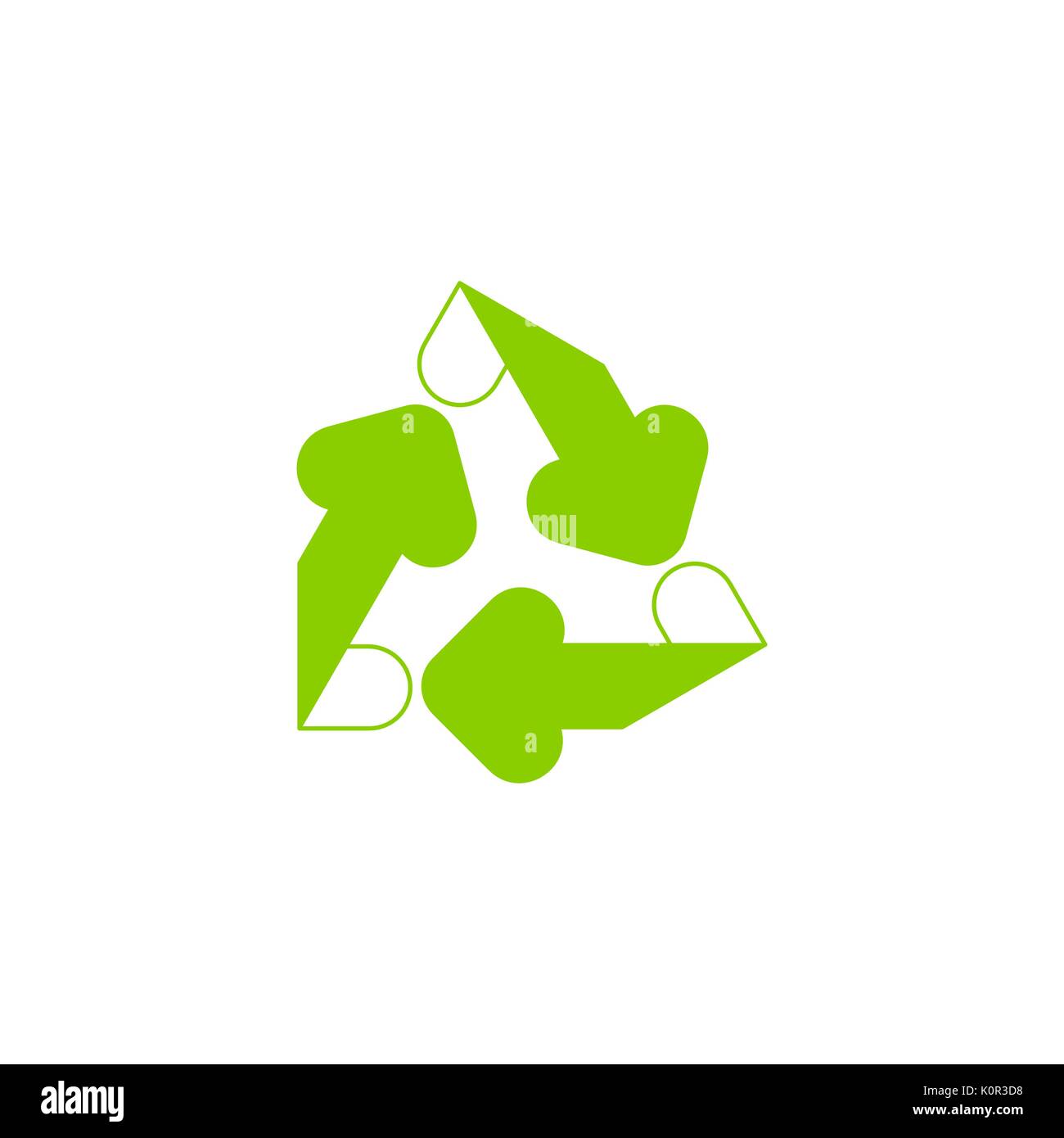 Recycling ecology thin line vector icon Stock Vector Image & Art - Alamy