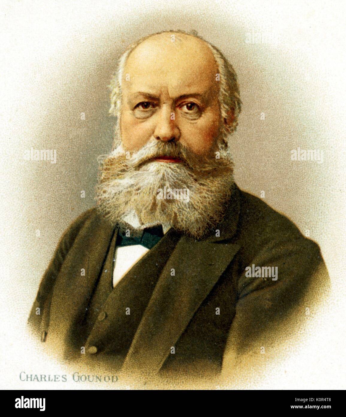 Charles Gounod -  portrait. French composer 1818-1893. Stock Photo