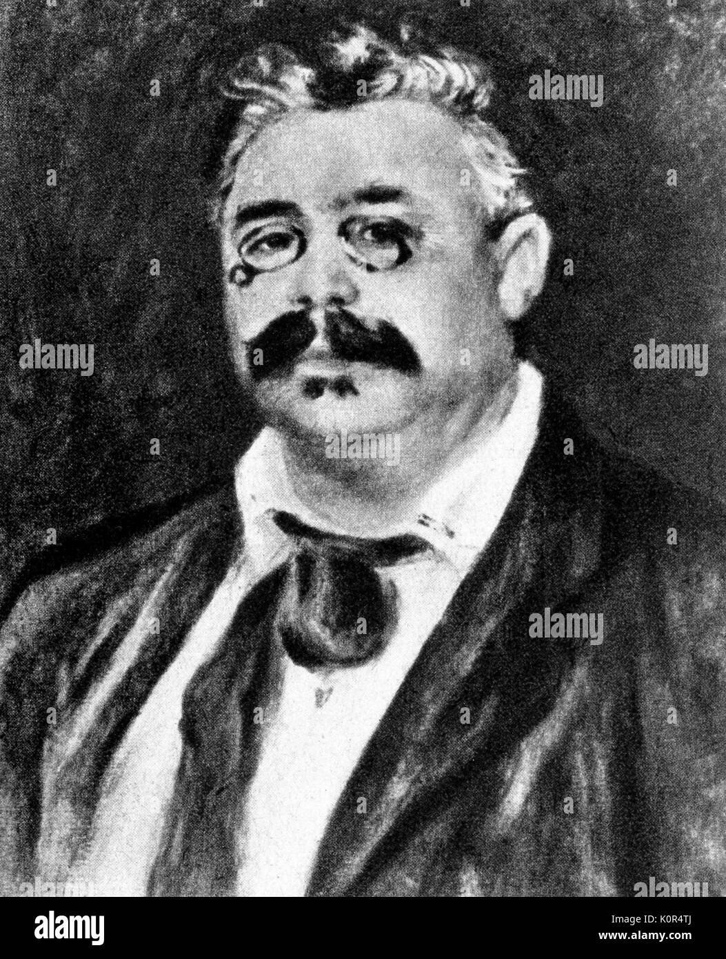 Muhlfeld, R. Richard Muhlfeld. 1856-1907. German Clarinettist. Stock Photo
