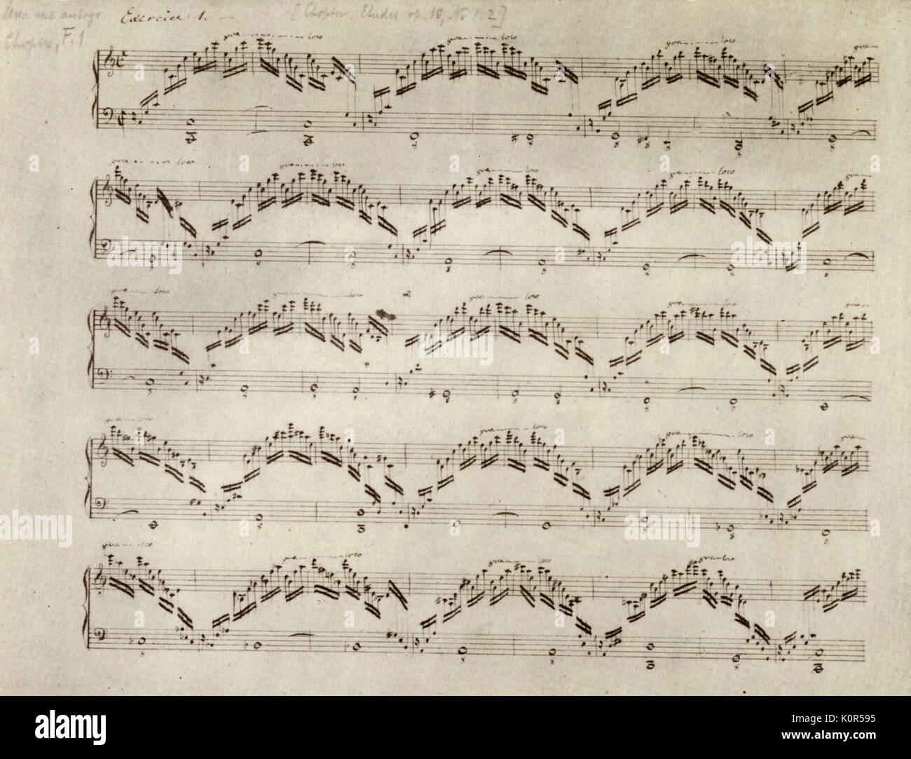 Manuscript Hand Classical Music High Resolution Stock Photography and