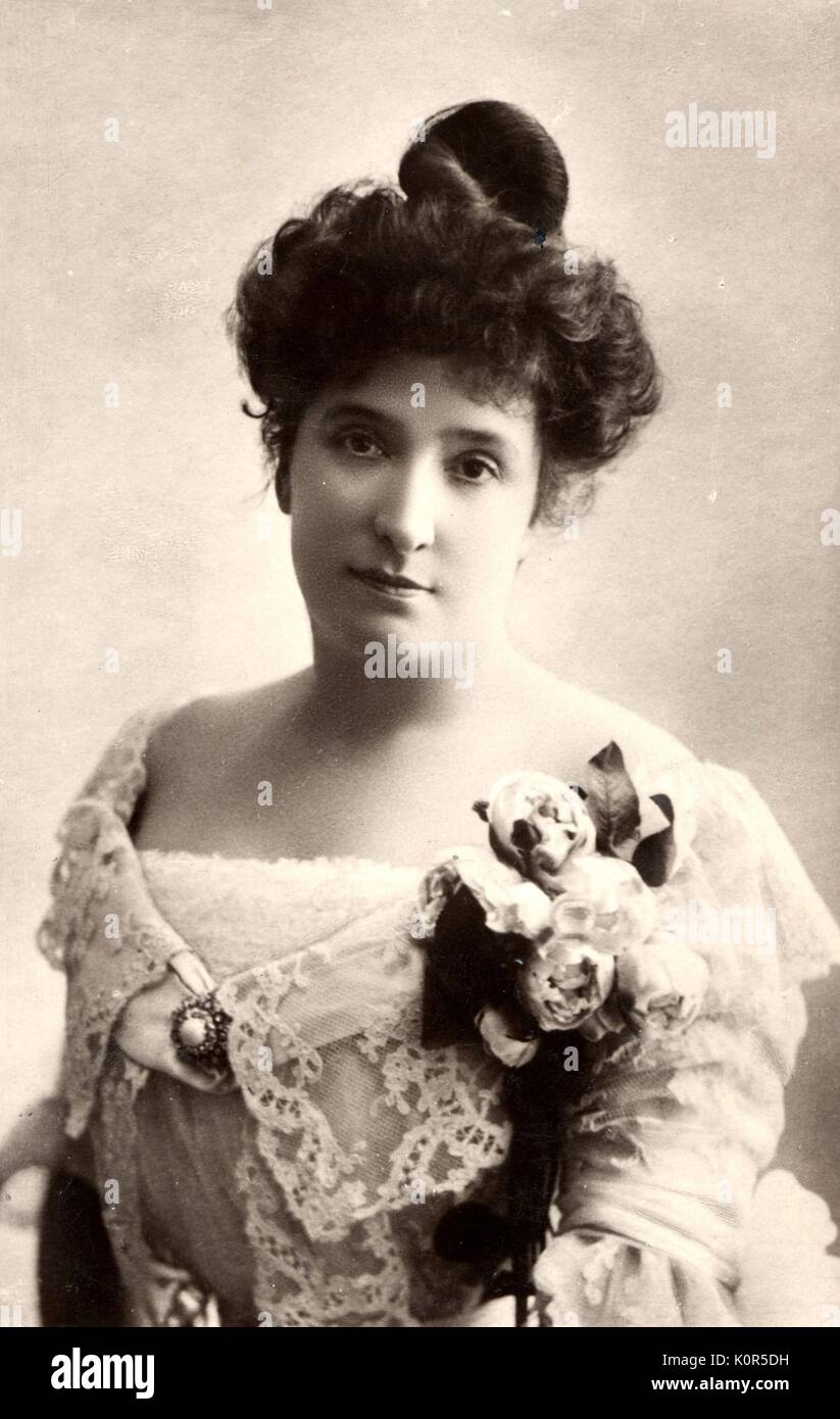 Nellie Melba portrait. Australian soprano, 1861-1931 Stock Photo