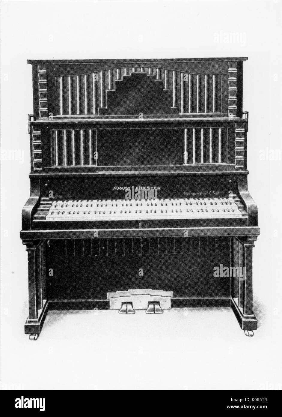 Quarter tone piano by August Forster (Ref:Dm/21/3 Stock Photo - Alamy