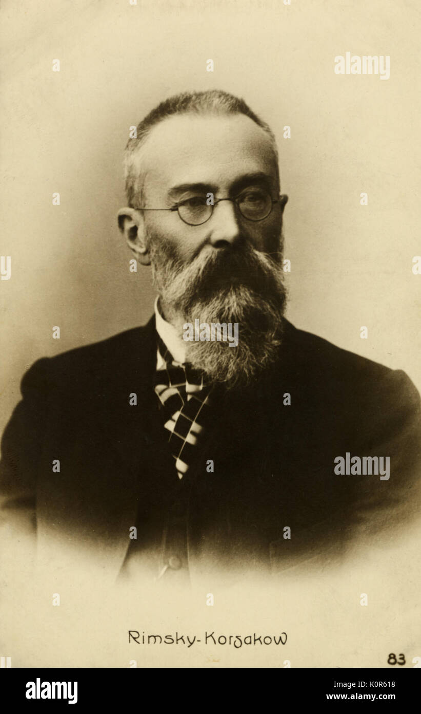 RIMSKYKORSAKOV, Nikolai. Russian composer 18441908 Stock Photo Alamy