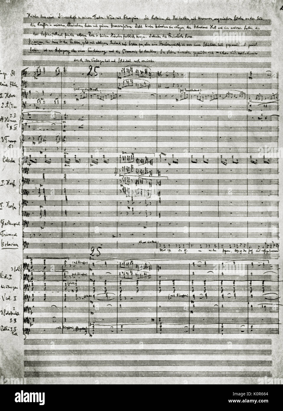 Richard Strauss - Der Rosenkavalier score sheet 21 in