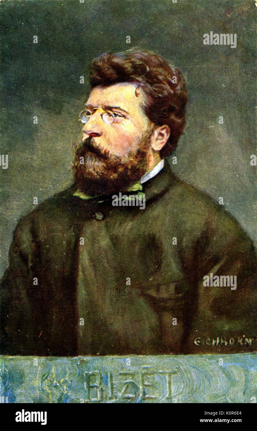 Georges Bizet French composer (1838-1875). Stock Photo