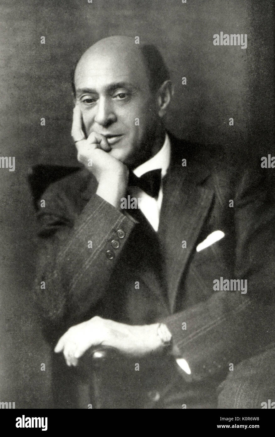 Arnold Schoenberg in the 1920's portrait. Austrian composer 13 April 1874 - 13 July 1951. Stock Photo
