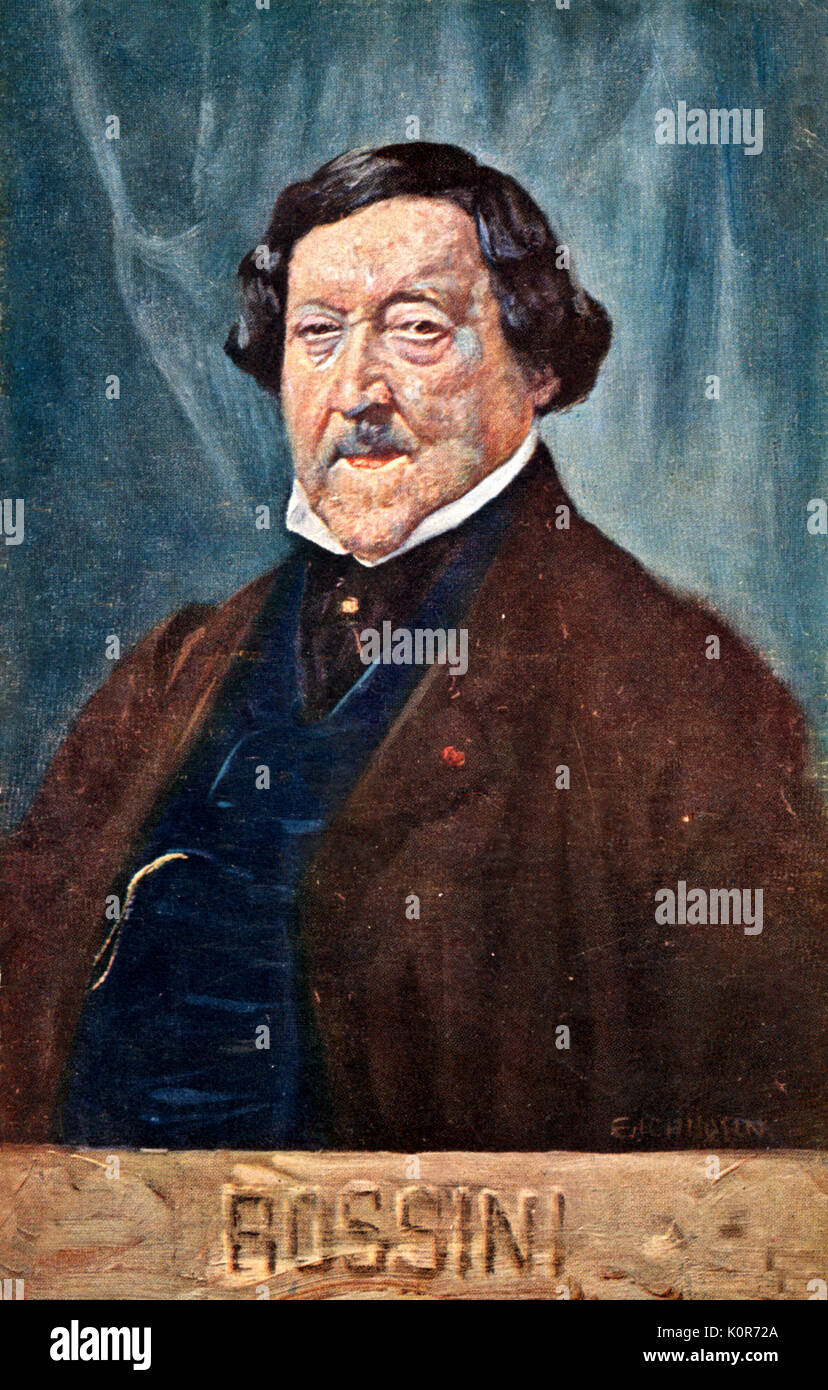 ROSSINI - portrait. Italian composer   29 February 1792 - 13 November 1868. Stock Photo