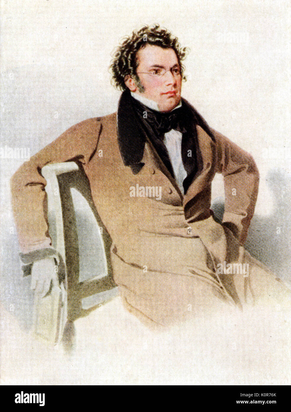 Franz Schubert by Rieder Austrian composer (1797-1828 Stock Photo - Alamy