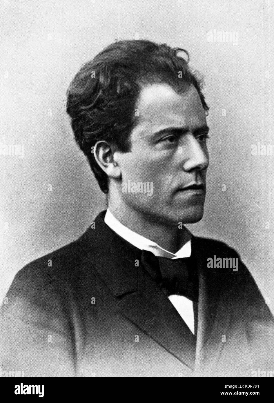 Gustav Mahler - as a young man. Austrian composer, 7 July 1860 - 18 May 1911 Stock Photo