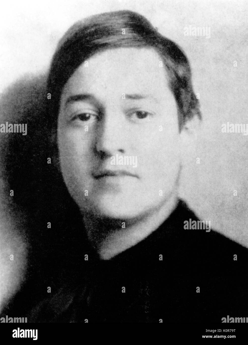 Erich Wolfgang Korngold - portrait of the Austrian composer. 29 May 1897 - 29 November 1957. Stock Photo