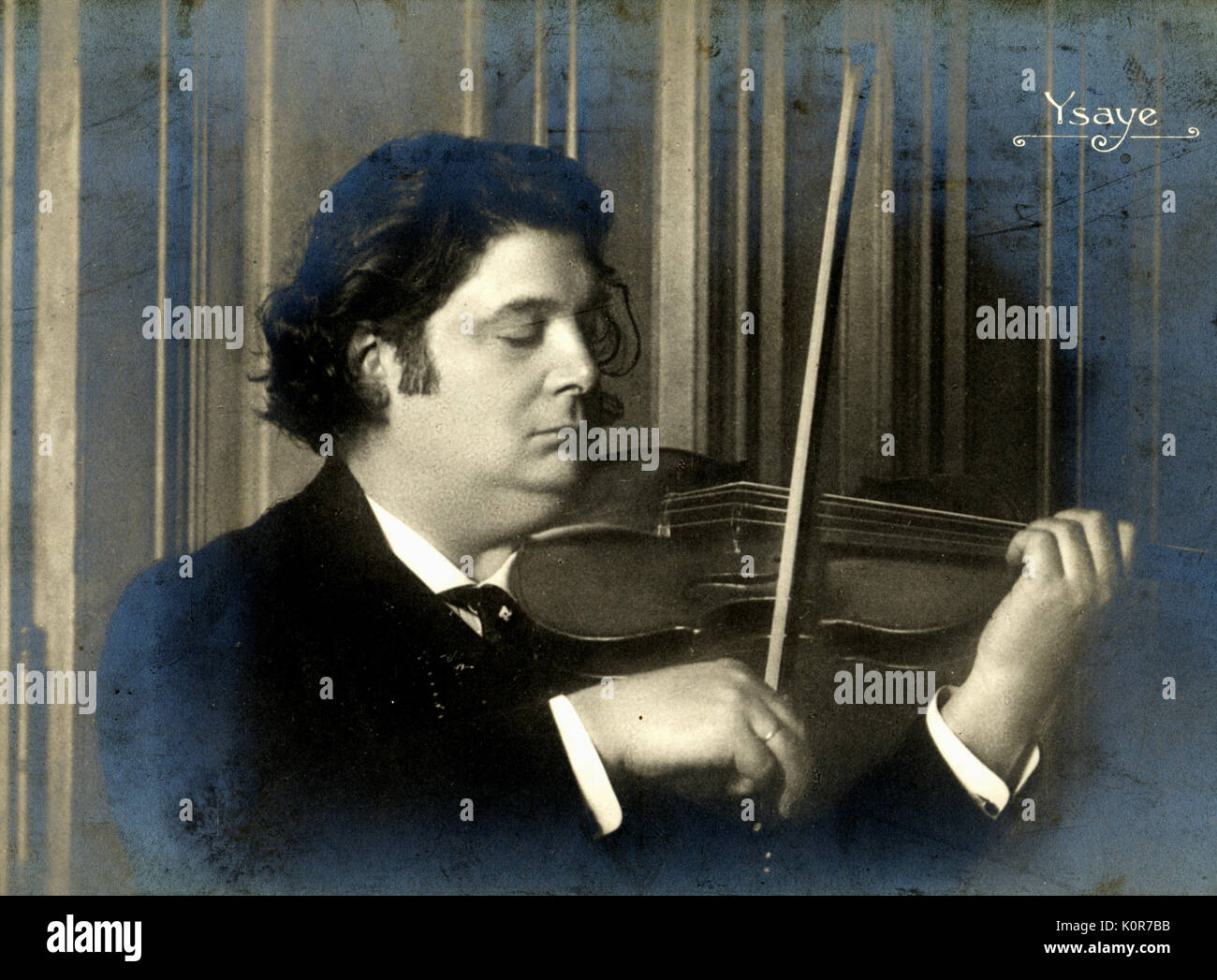 Eugene ysaye 1858 1931 belgian violinist hires stock photography and