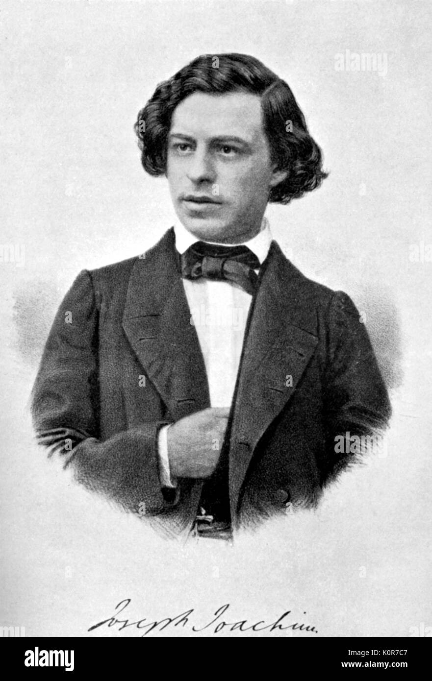 JOACHIM, Joseph portrait Hungarian (Germanized) violinist, conductor