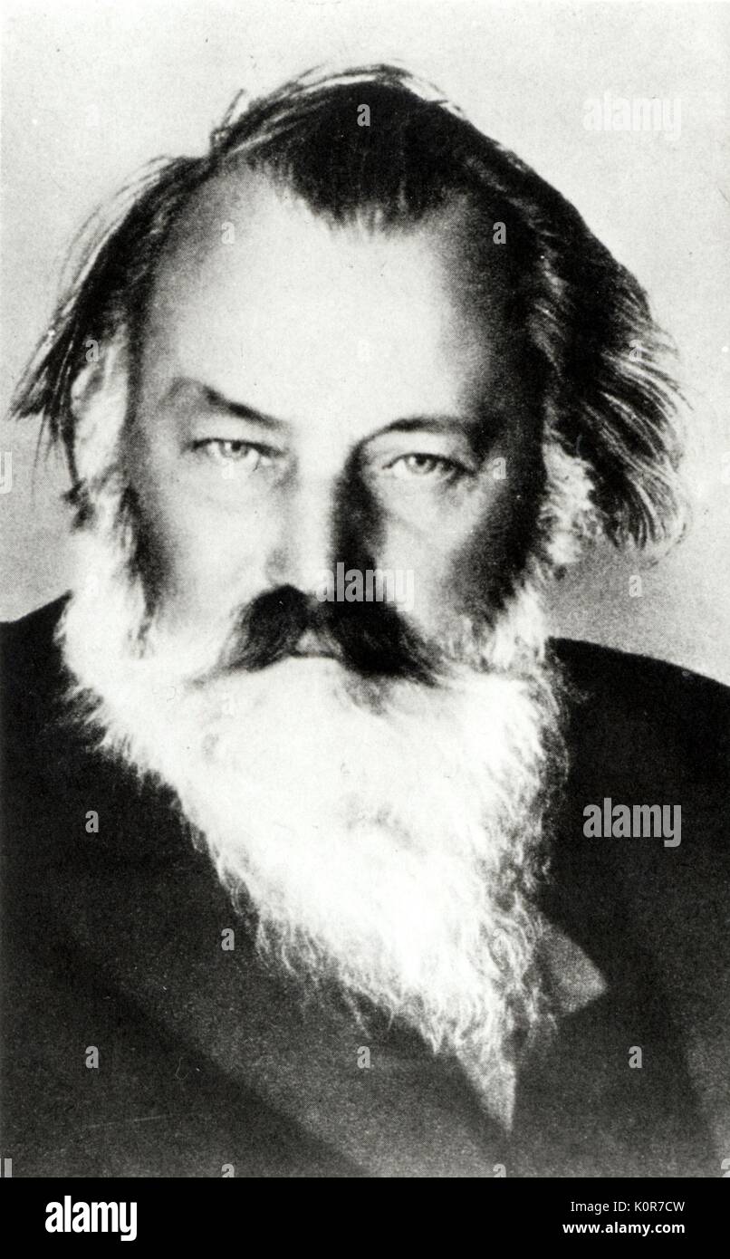 BRAHMS, Johannes 1833-1897  German composer Stock Photo