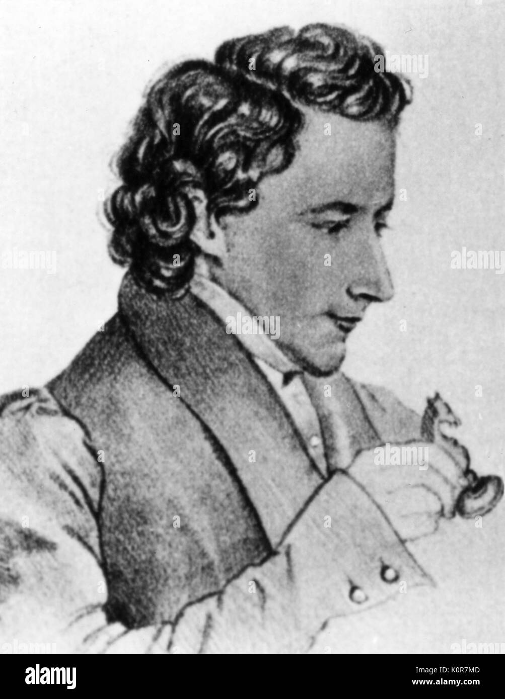 KENNER, Josef   by Max von Chezy Friend of Schubert. Stock Photo