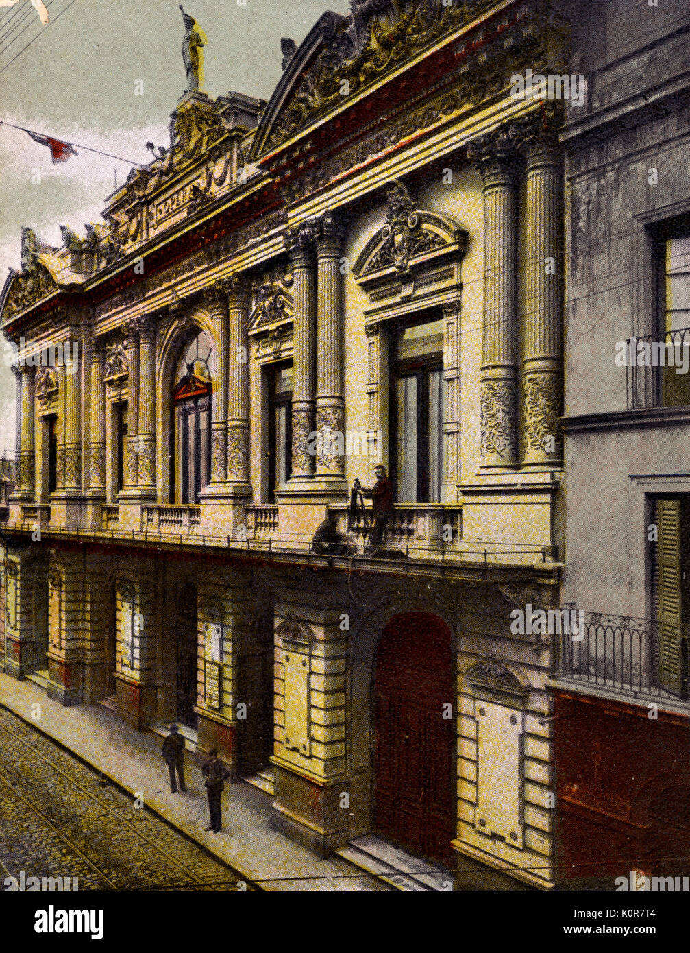 Teatro Colon opera house in Buenos Aires. Early 1900s Stock Photo