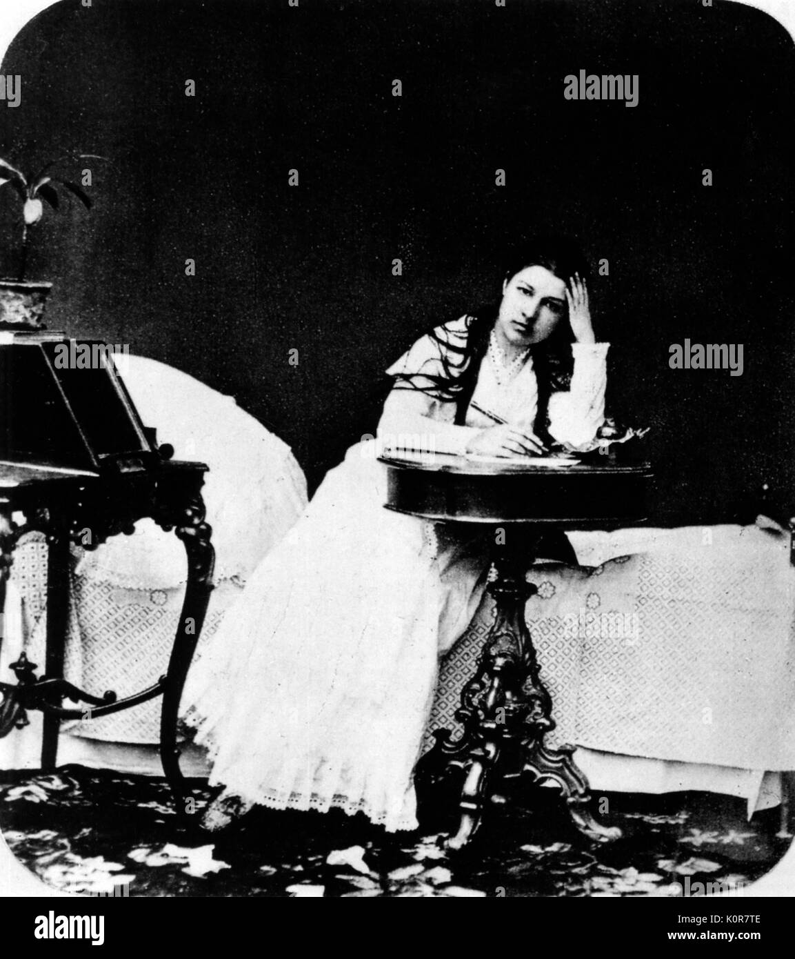 Tchaikovsky. - Eugen Onegin 1st Tatiana played by Klimentova Muromtseva, M.N. 1st prod 29 March 1879 Russ ian composer Stock Photo