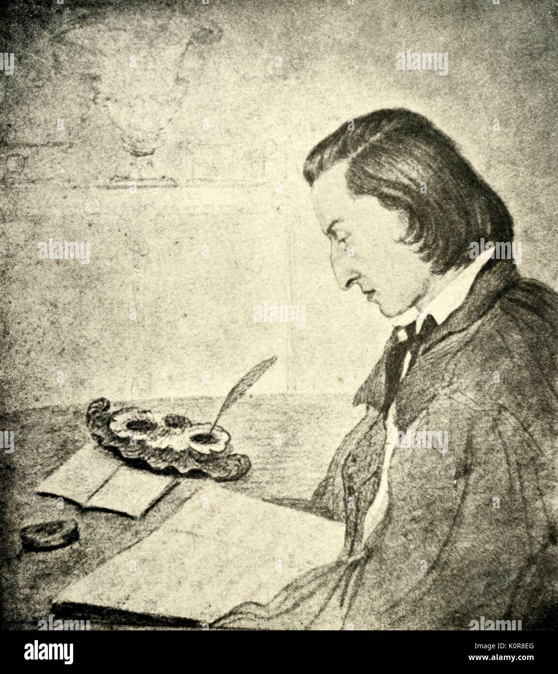 Chopin portrait polish composer pianist hi-res stock photography and 