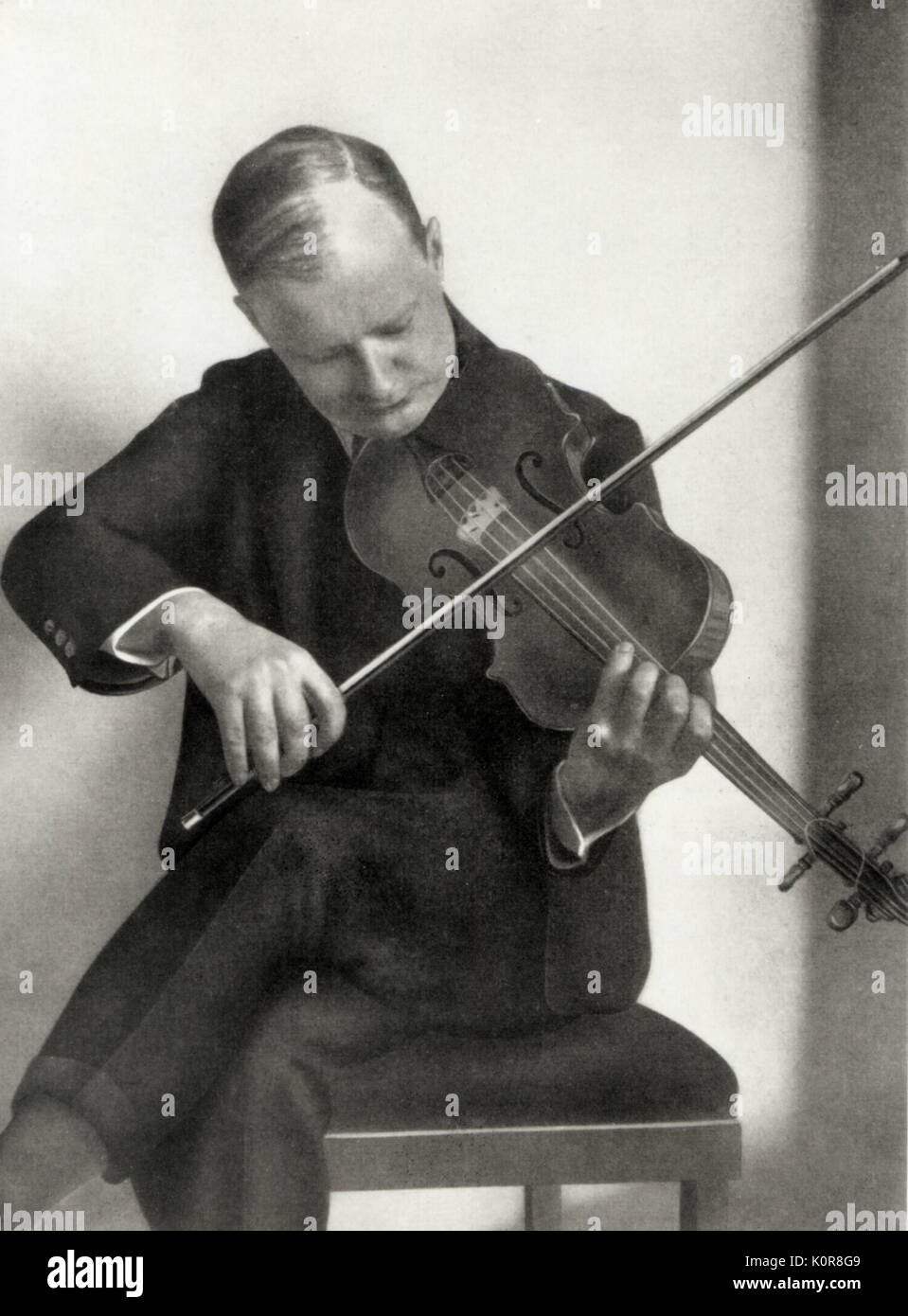 Paul HINDEMITH - playing his violin  c. 1932.  German composer and violinist,  (16 November 1895 - 28 December 1963) Stock Photo
