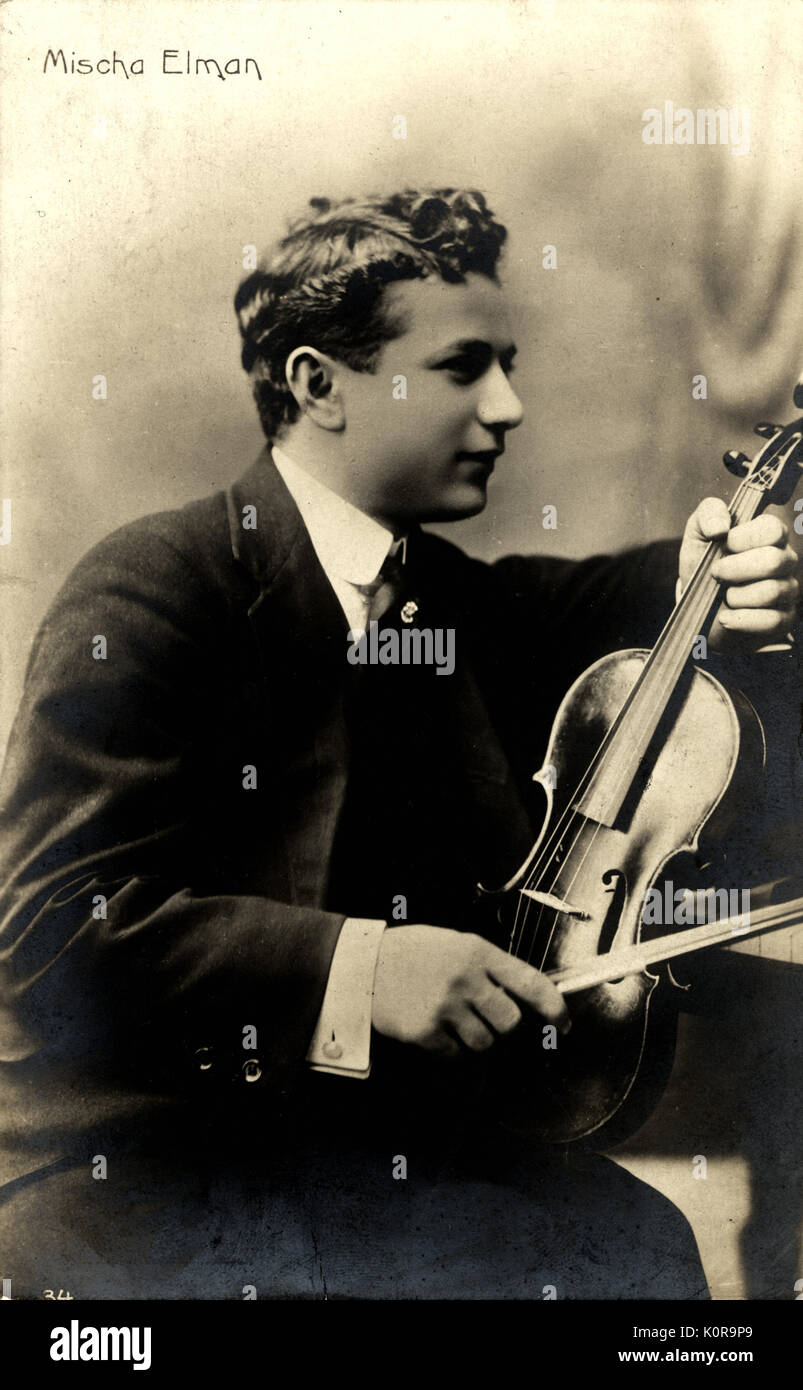 ELMAN, Mischa young American violinist (18911967 Stock Photo Alamy