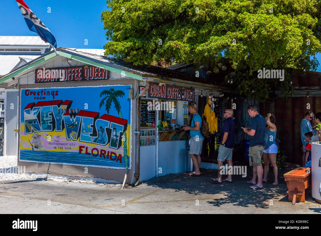 Cuban Coffee cafe in Key West Florida Stock Photo