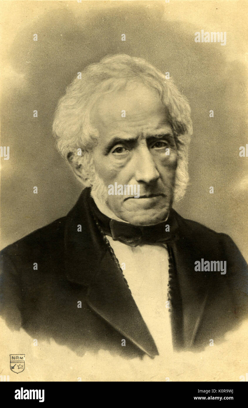 Alessandro Manzoni, one of the leaders of the Risorgimento. Wrote 'I Promessi Sposi'.  Verdi dedicated his Requiem to him (died in 1873). Stock Photo