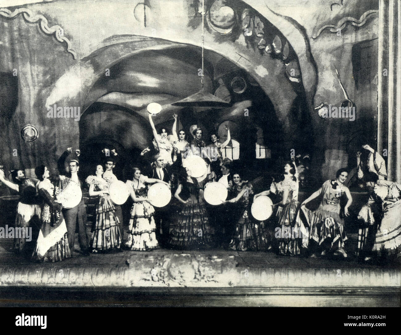 RAVEL - Bolero - pre World War II performance of the Ballet by E Iskoldoff with Ida Rubinstein. . Maurice RAVEL, French Composer, 1875-1937 Stock Photo