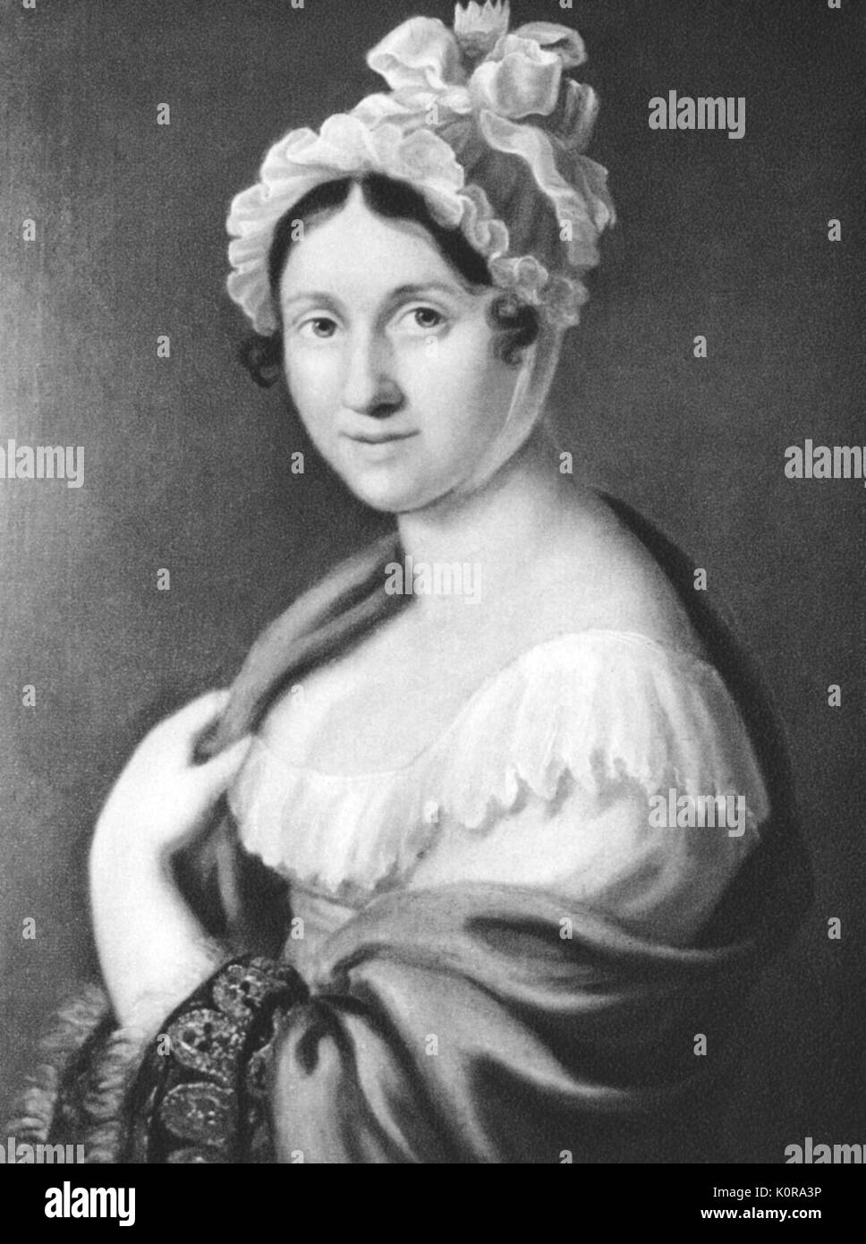 WAGNER's mother, Johanna Rosine (formerly Bertz) German composer & author, 1813-1883 Stock Photo