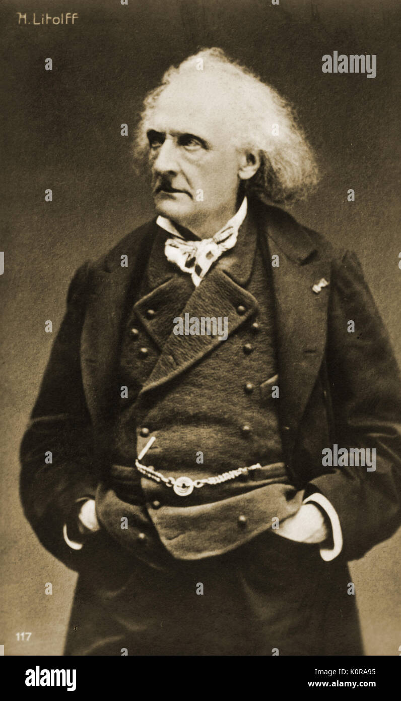 LITOLFF, Henry Charles - 1818-1891 Pianist, composer and publisher. Studied  with MOSCHELES Stock Photo - Alamy