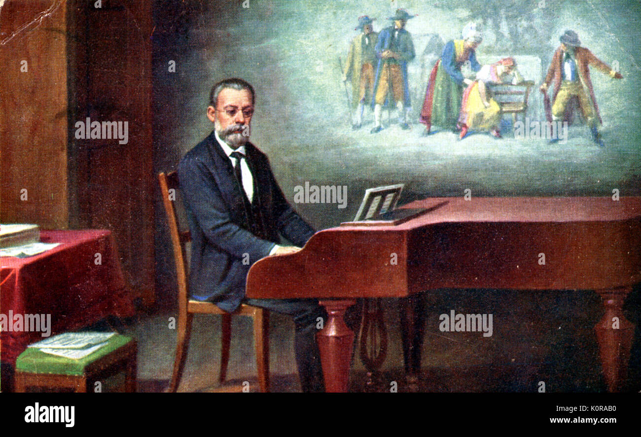 B Smetana composing Bartered Bride 1866 Czech composer 1824 1884 B Smetana composing Bartered Bride 1866 Czech composer 1824 1884