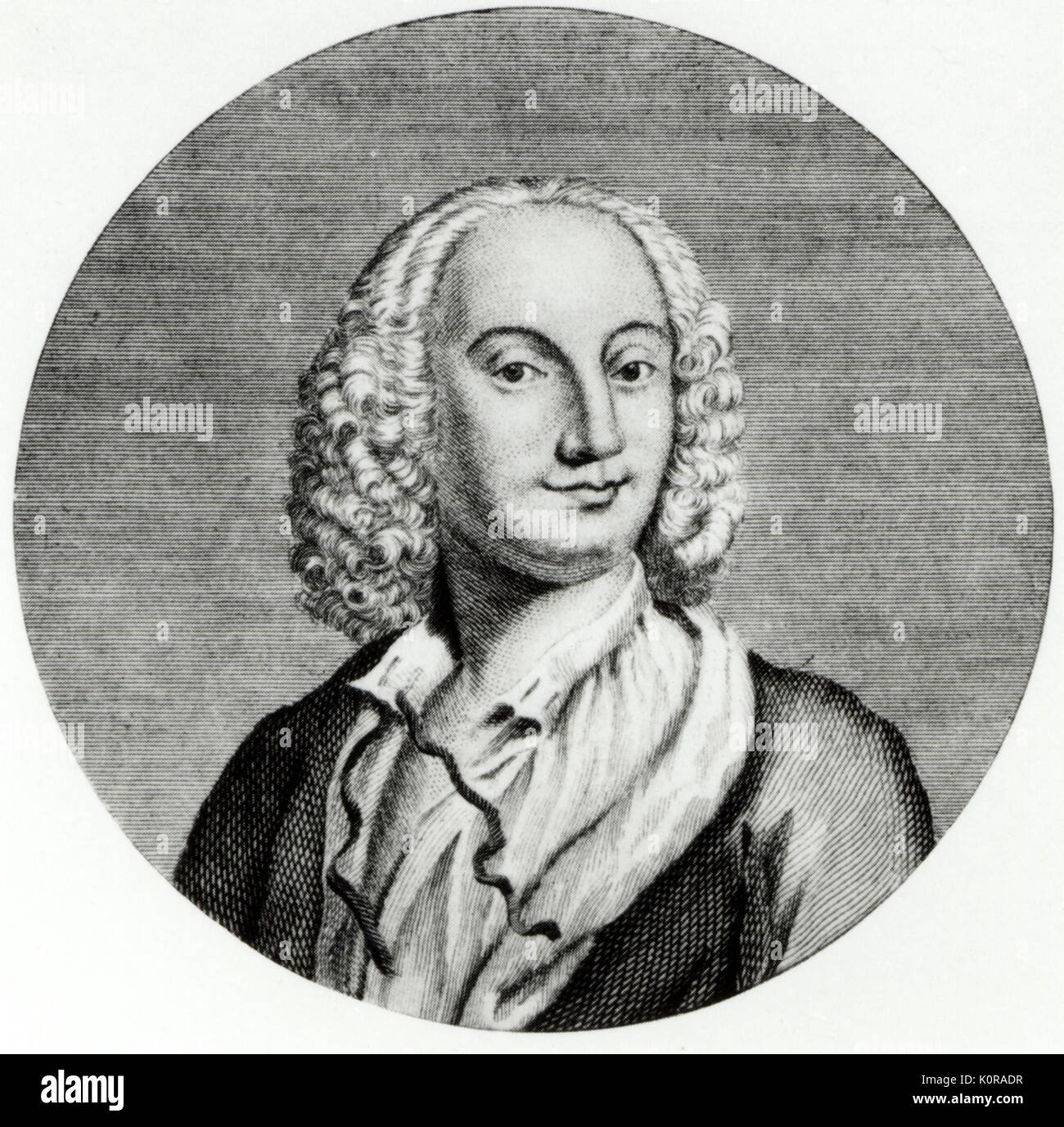 Antonio Vivaldi portrait, Italian composer & violinist, 1678-1741 Stock Photo