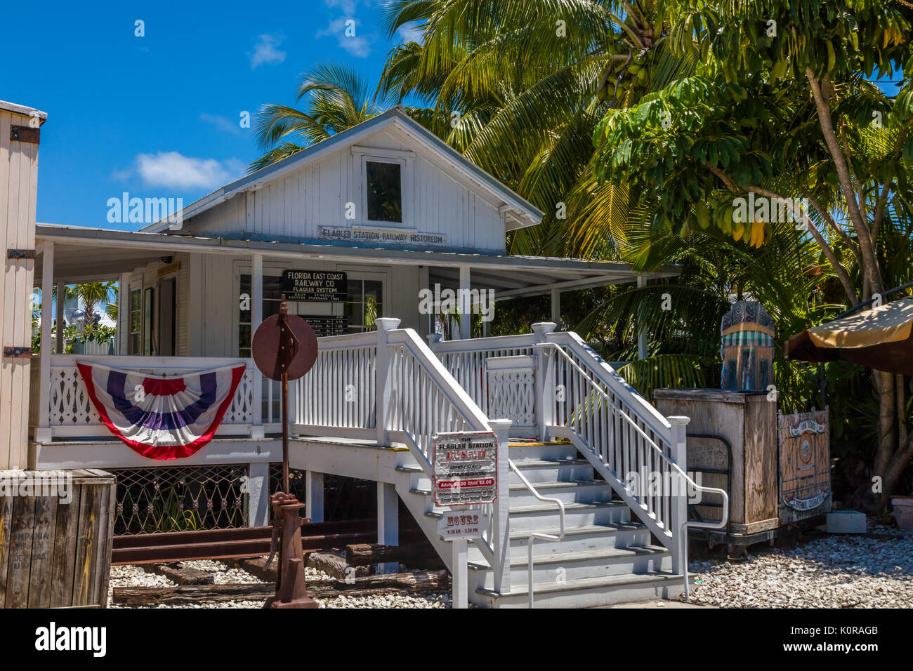 Flagler Station Railway Museum in Key West Florida Stock Photo Alamy