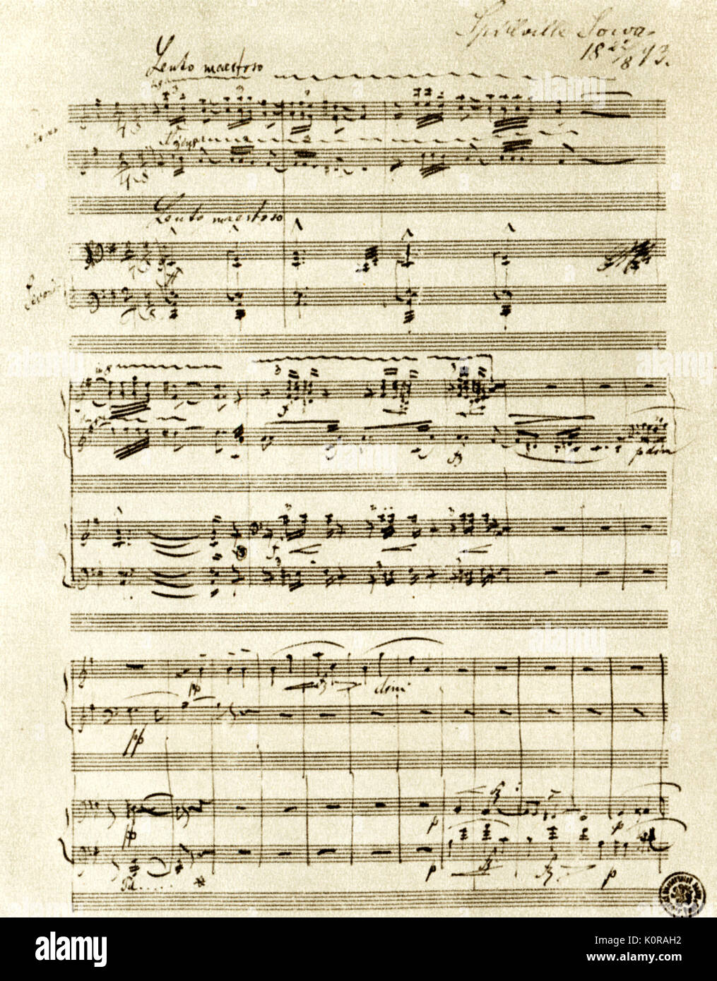 DVORÁK, Antonin. DUMKY PIANO TRIO, OP.90  (1891). Czech composer (1841-1904). Stock Photo