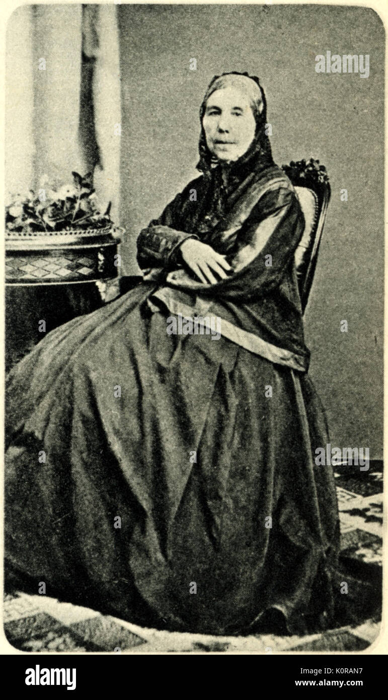 Gabriel Fauré's mother, Mme Toussaint Fauré. Gabriel  Fauré: French composer, 1845-1924. Stock Photo