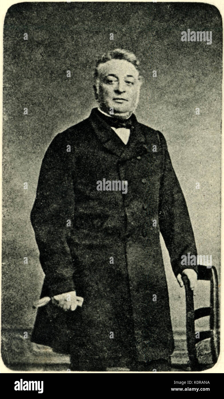 Gabriel Fauré's father, Toussaint Fauré. Gabriel Fauré: French composer,1845-1924. Stock Photo