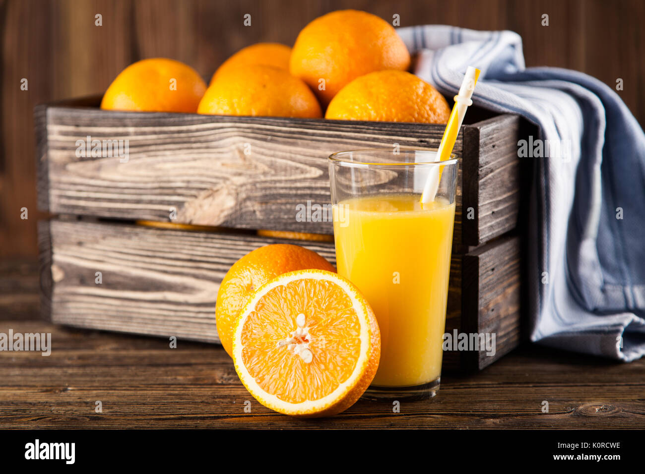 Fresh orange juice Stock Photo Alamy