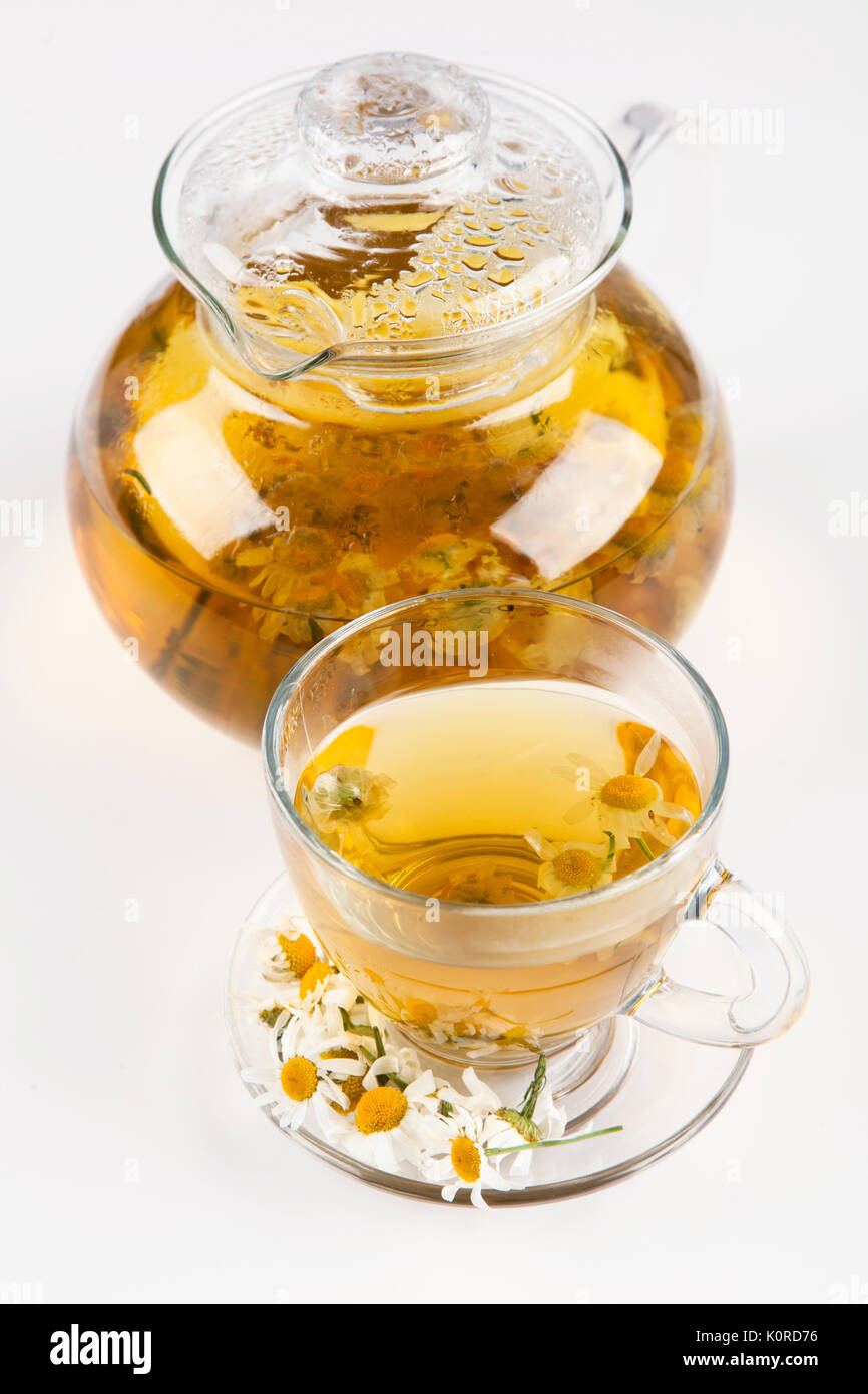 Cup of chamomile tea Stock Photo Alamy