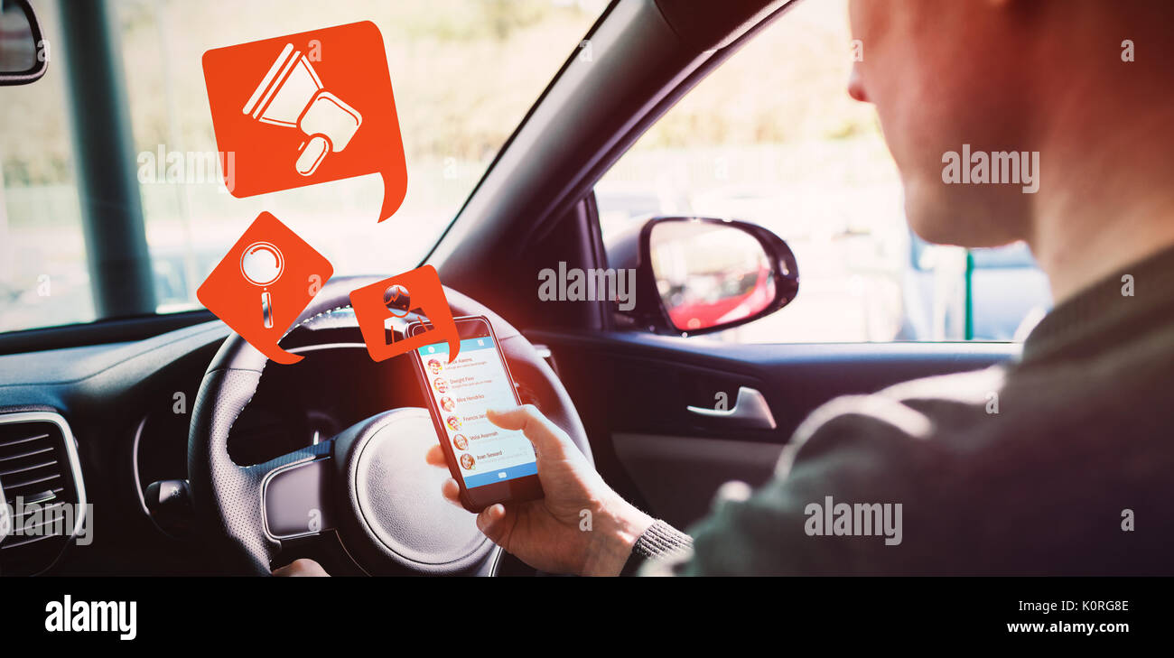 Turn against smartphone hi-res stock photography and images - Alamy