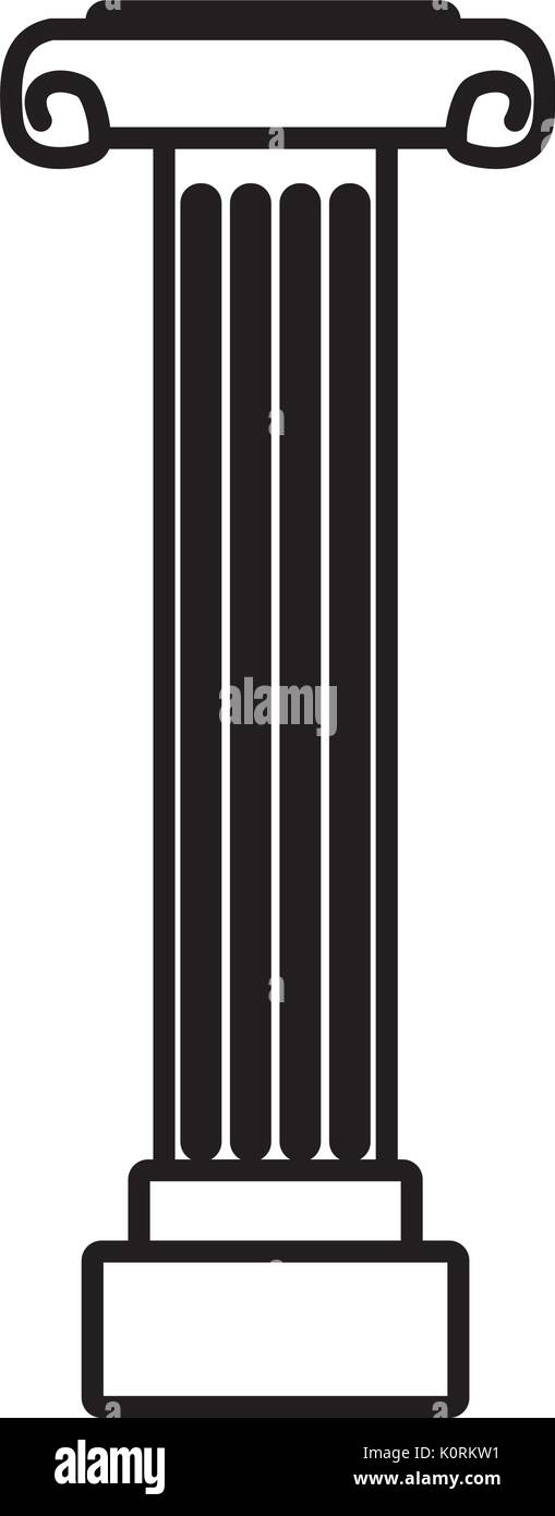 classical wedding column beautiful ornament Stock Vector
