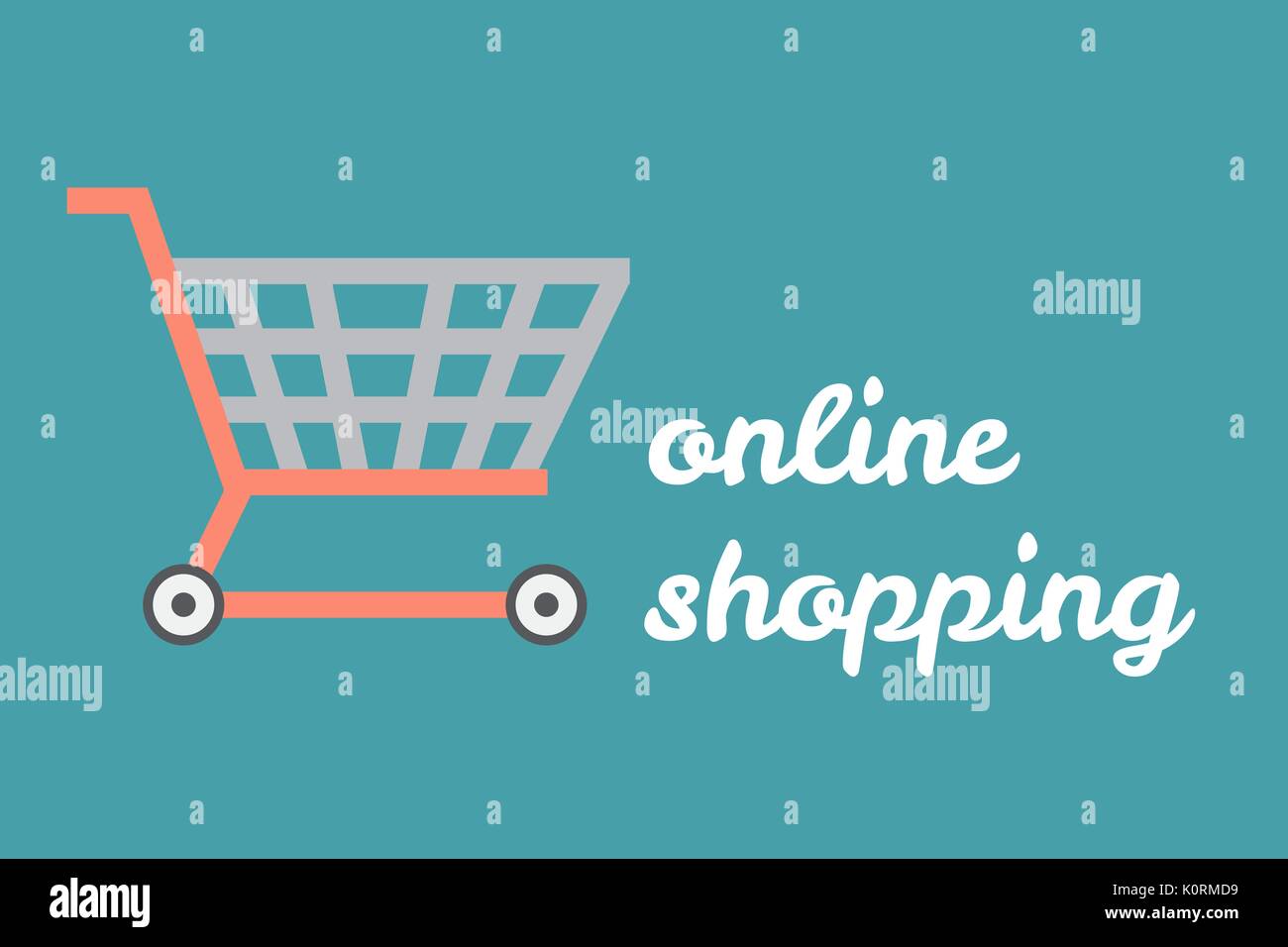 Digital composite of Online shopping interface Stock Photo