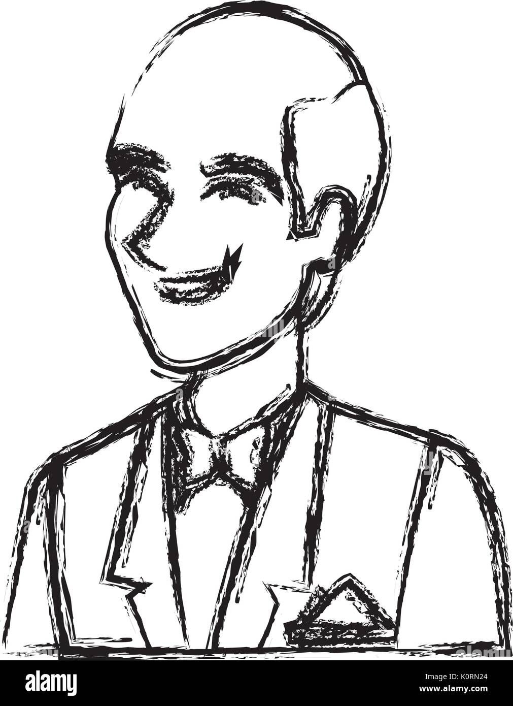 portrait happy groom in a wedding suit laughing Stock Vector Image ...