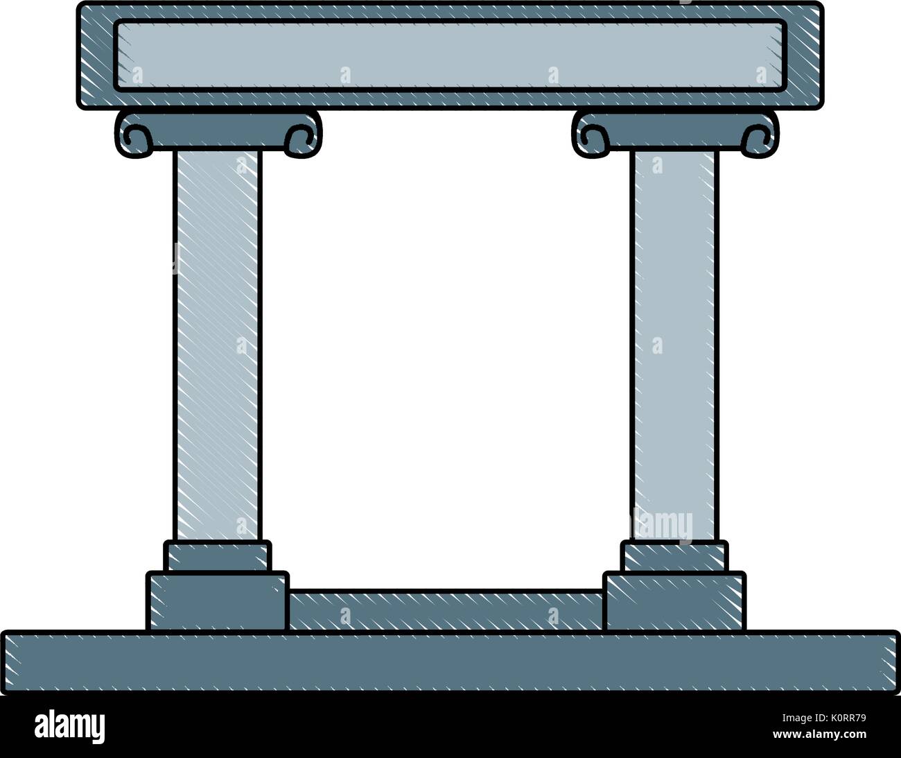 beautiful romantic arch door element for your wedding Stock Vector