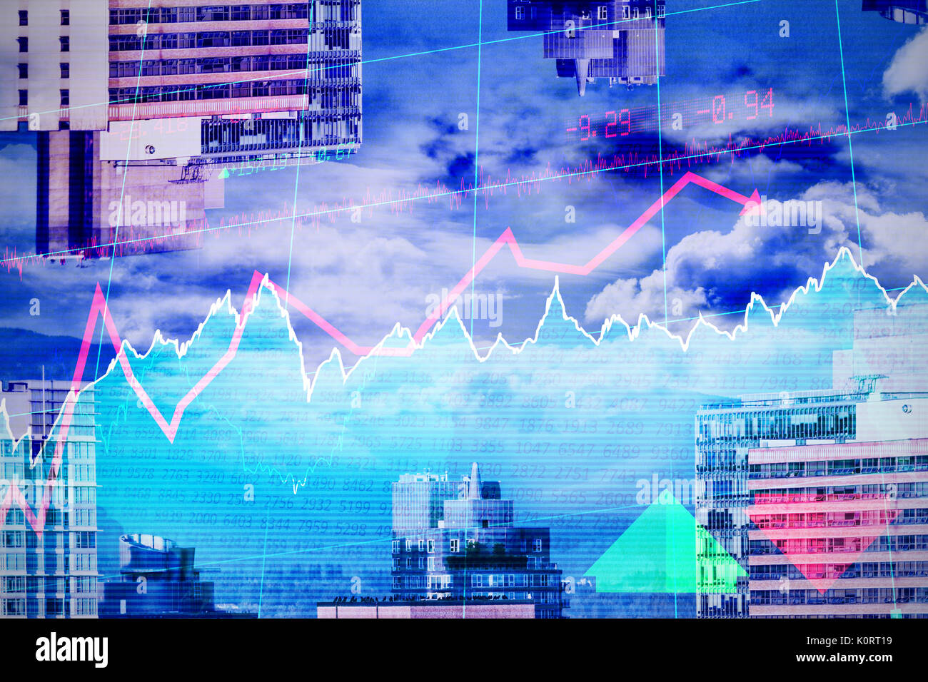 Digital composite world map against hi-res stock photography and images ...