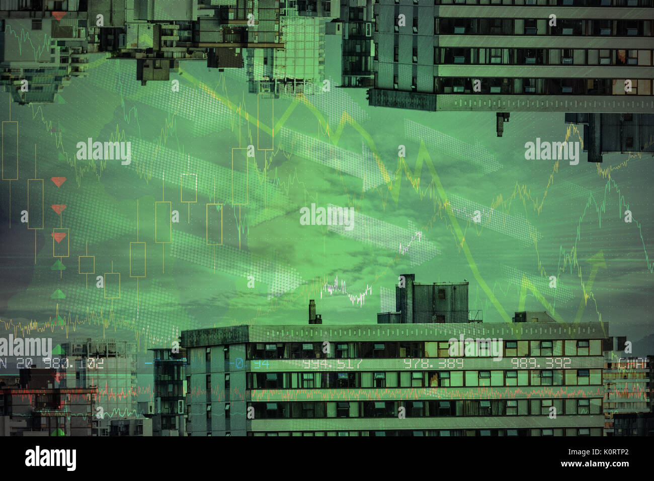 Digital composite world map against hi-res stock photography and images ...