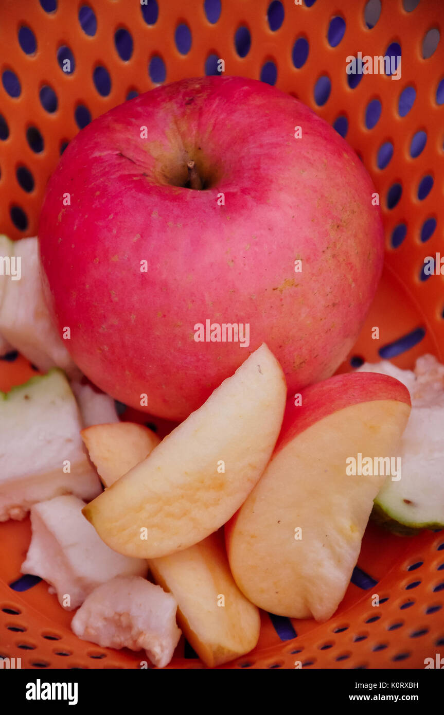 The Fuji apple is a Red Delicious apple and Ralls apple hybrid