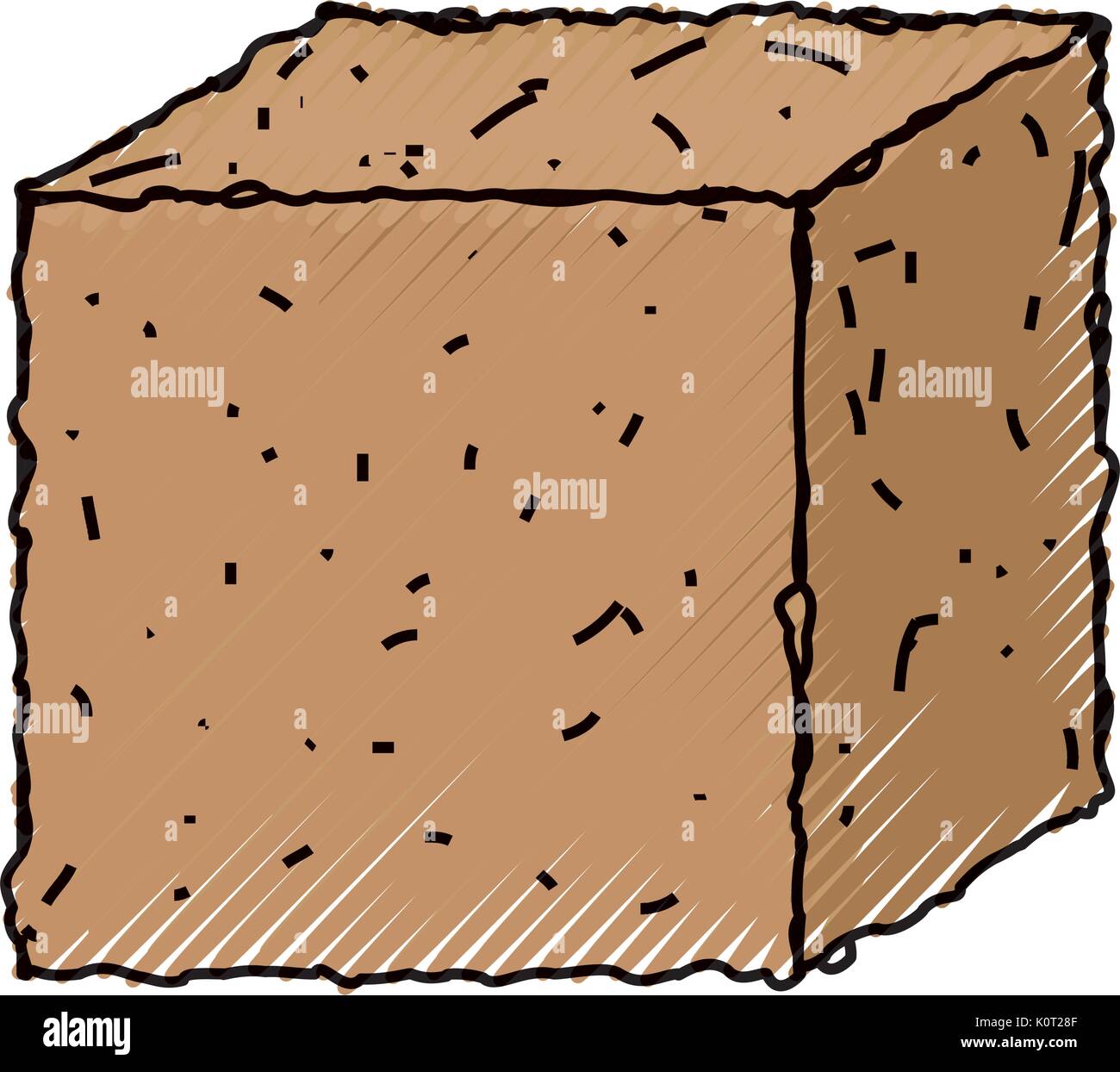 Cube Ground Ground cube isolated Stock Vector Image & Art - Alamy