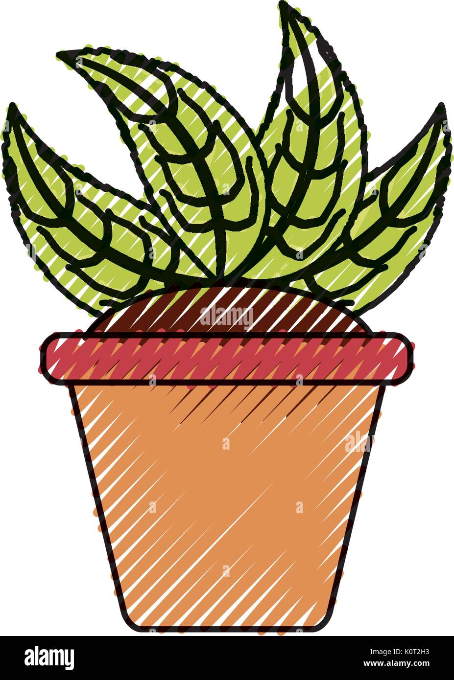 Plant in pot Stock Vector Image & Art - Alamy